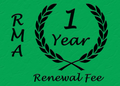 RMA - 1 Year Renewal, No Late Fee Due